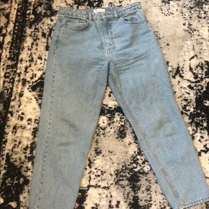 Zara mom jeans. High waist. Ankle length.